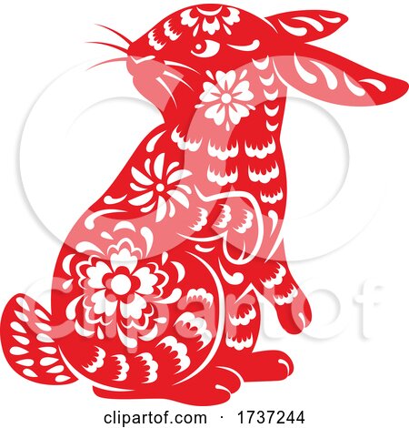 Chinese Horoscope Zodiac Rabbit by Vector Tradition SM