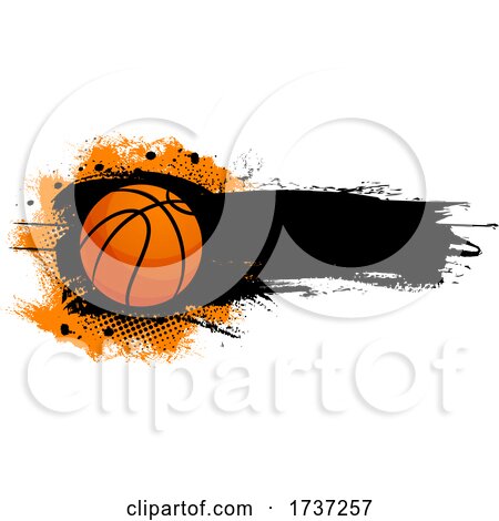 Grungy Basketball by Vector Tradition SM
