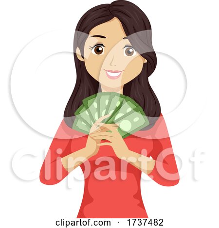 Teen Girl Job Money Illustration by BNP Design Studio
