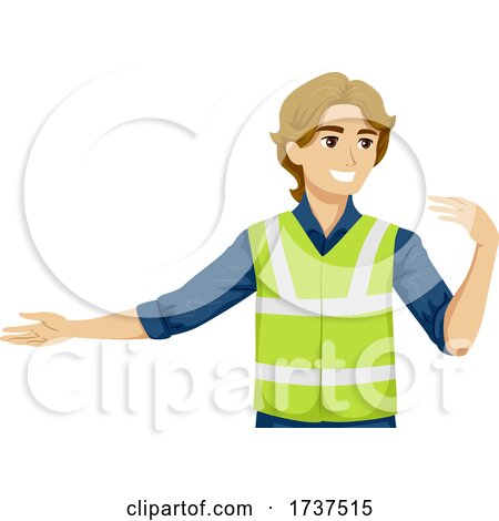 Teen Boy Job Parking Attendant Illustration by BNP Design Studio