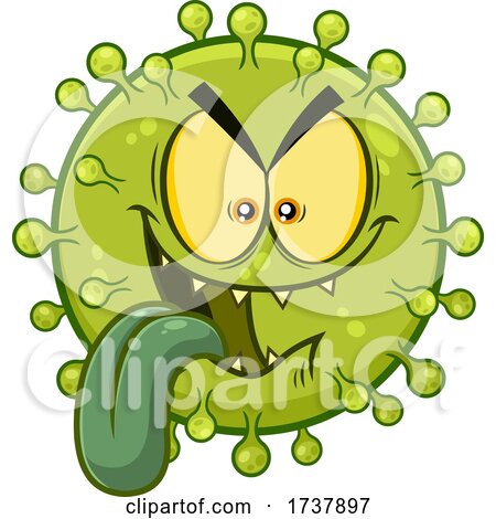 Hungry Green Virus Character by Hit Toon