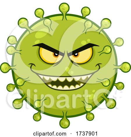 Evil Green Virus Character by Hit Toon