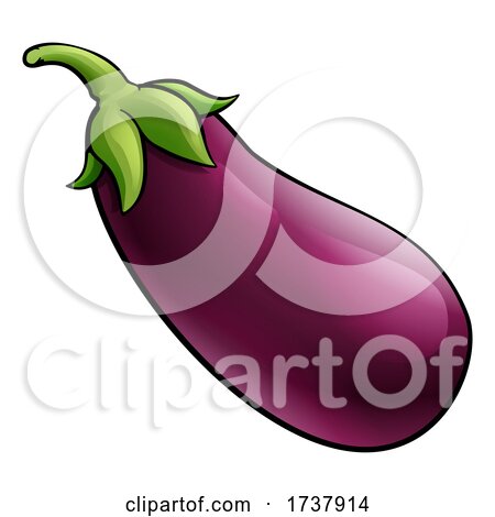 Eggplant Aubergine Vegetable Cartoon Illustration by AtStockIllustration