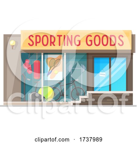 Sporting Goods Store Front by Vector Tradition SM
