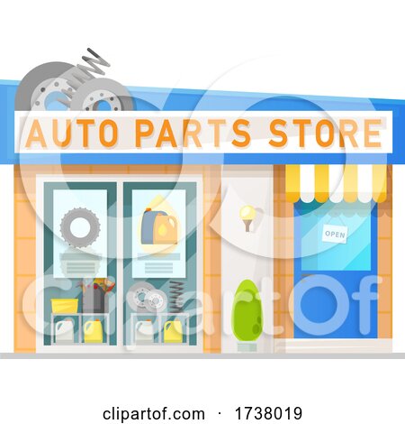 Auto Parts Store Front by Vector Tradition SM