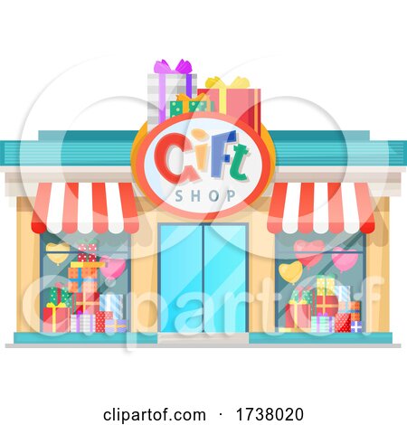 Gift Shop Store Front by Vector Tradition SM