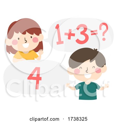 Kids Math Exercise Question Answer Illustration by BNP Design Studio