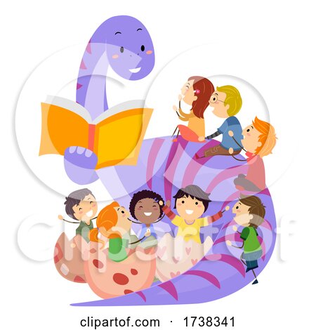 Stickman Kids Dinosaur Book Illustration by BNP Design Studio