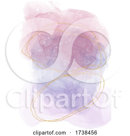 Hand Painted Decorative Abstract Watercolour Background by KJ Pargeter
