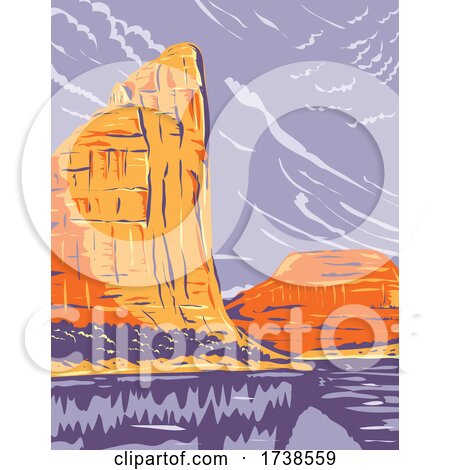 Dinosaur National Monument on the Uinta Mountains Between Colorado and Utah WPA Poster Art by patrimonio