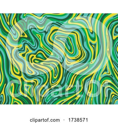 Apple Green and Cadmium Yellow Inkscape Suminagashi Kintsugi Japanese Ink Marbling Paper Abstract Art by patrimonio
