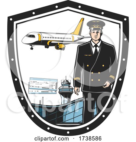 Pilot Line Icon Vector, Pilot Icon, Airline, Captain PNG and Vector with  Transparent Background for Free Download
