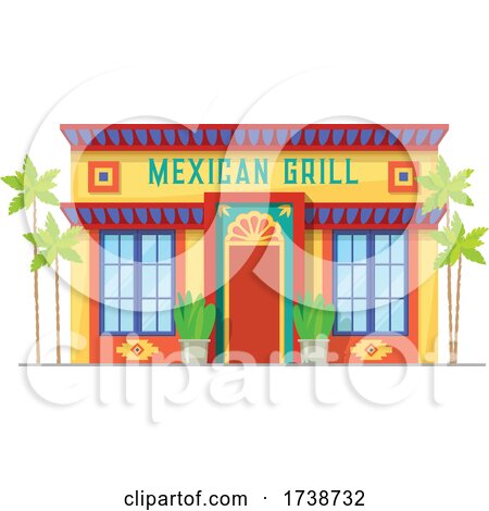 Mexican Grill Restaurant by Vector Tradition SM