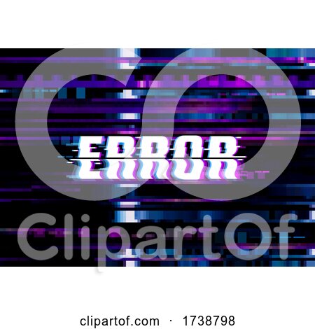Pixelated Error Computer Background by Vector Tradition SM