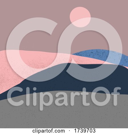 Abstract Background with a Minimal Landscape Design by KJ Pargeter