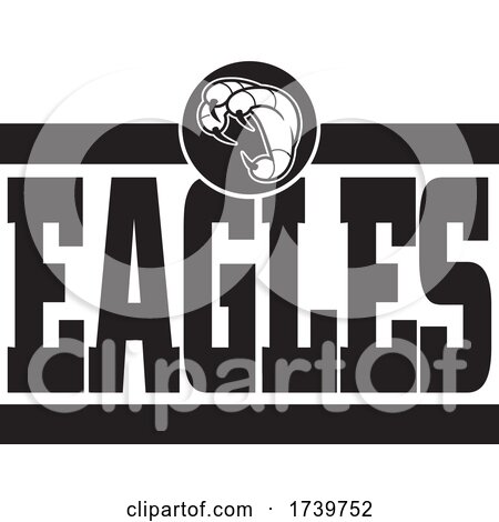 Bird Mascot Talons and EAGLES Text by Johnny Sajem