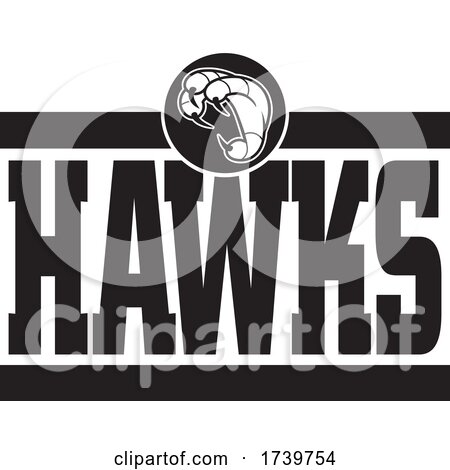 Bird Mascot Talons and HAWKS Text by Johnny Sajem