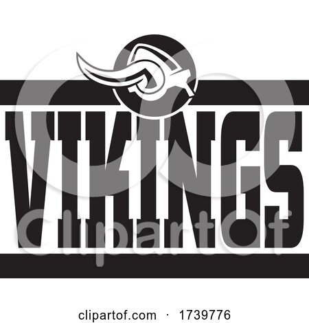 Helmet and VIKINGS Team Text by Johnny Sajem