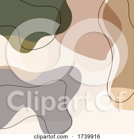 Abstract Background with Earth Tone Shapes by KJ Pargeter