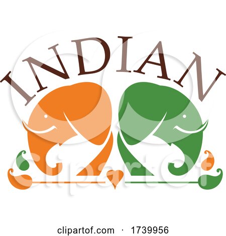 Indian Elephant Design by Vector Tradition SM