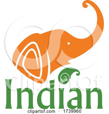 Indian Elephant Design by Vector Tradition SM