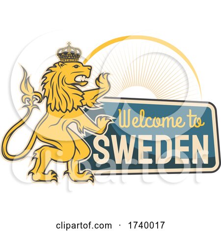 Swedish Lion Design by Vector Tradition SM
