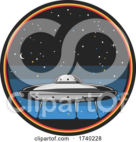 Flying Saucer UFO by Vector Tradition SM