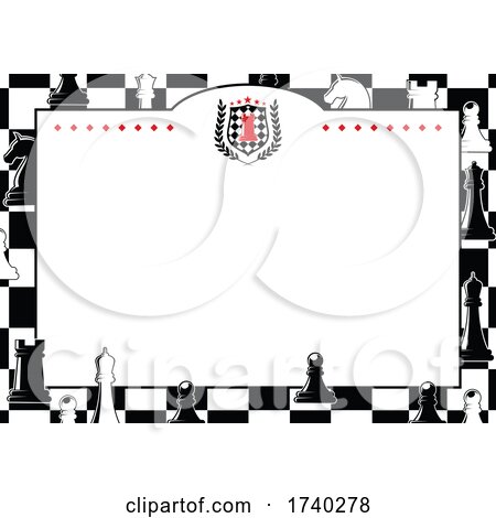Chess Border Frame by Vector Tradition SM