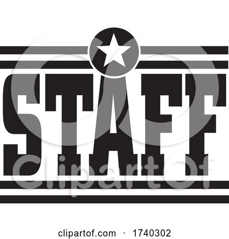 Black and White Star STAFF Design by Johnny Sajem
