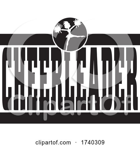 Black and White CHEERLEADER Sports Design by Johnny Sajem