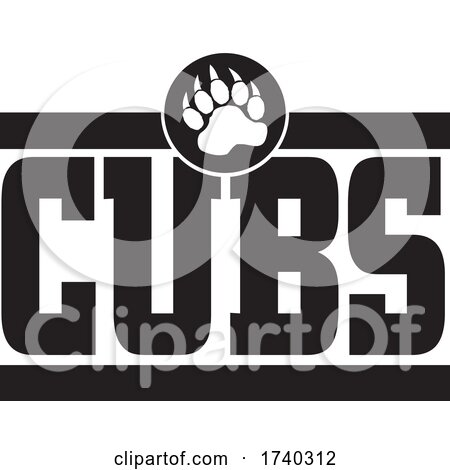 Black and White CUBS Sports Design by Johnny Sajem