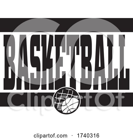 Black and White Basketball Sports Design by Johnny Sajem
