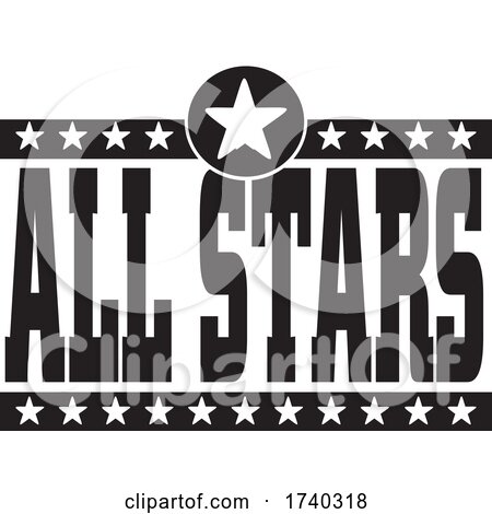 Black and White All Stars Sports Design by Johnny Sajem