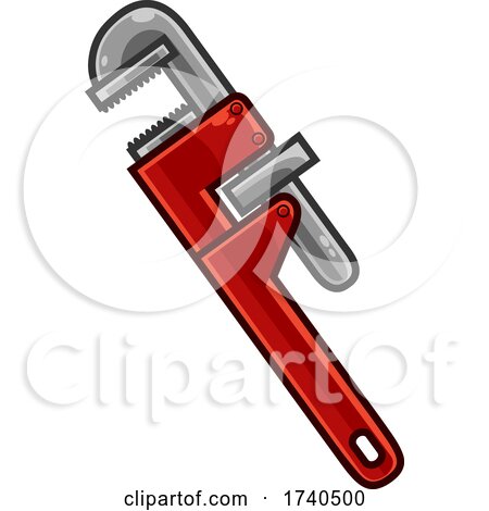 Cartoon Pipe Wrench by Hit Toon