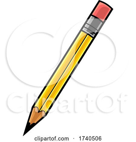 Cartoon Yellow Pencil by Hit Toon