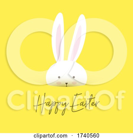 Cute Happy Easter Background by KJ Pargeter
