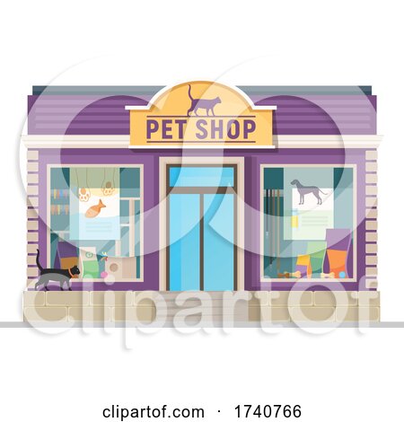 Pet Shop Building Storefront by Vector Tradition SM