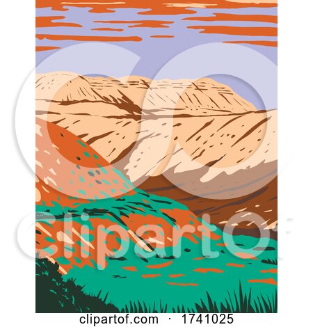 Fossil Butte National Monument Located West of Kemmerer Wyoming WPA Poster Art by patrimonio