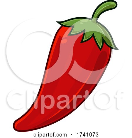 Cartoon Red Hot Chili Pepper by Hit Toon