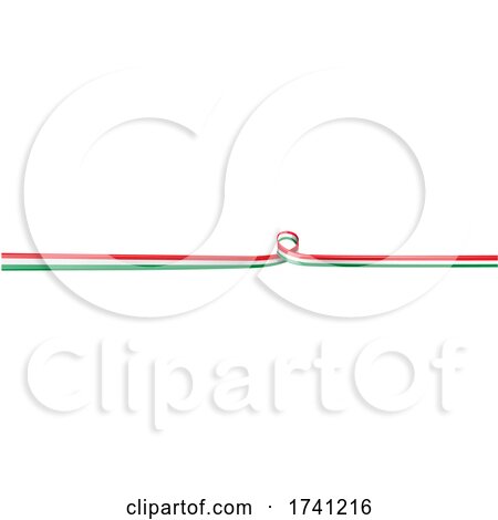Italian Ribbon Flag Border by Domenico Condello