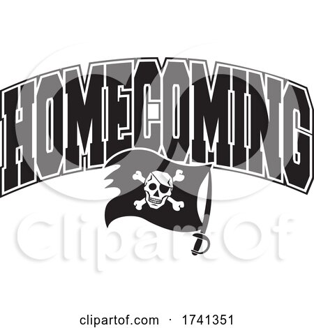 Black and White Pirates or Buccaneers Homecoming Design by Johnny Sajem