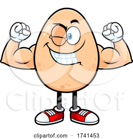 Egg Character Flexing by Hit Toon