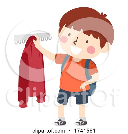 Kid Boy Jacket After School Routine Illustration by BNP Design Studio