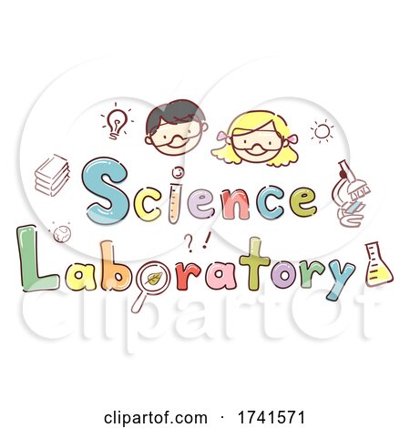 Stickman Kids Science Laboratory Illustration by BNP Design Studio