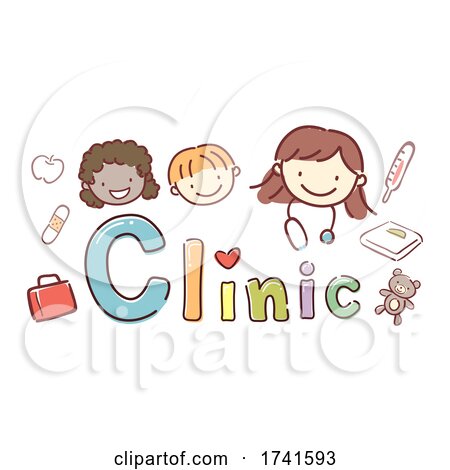 Stickman Kids School Clinic Girl Illustration by BNP Design Studio