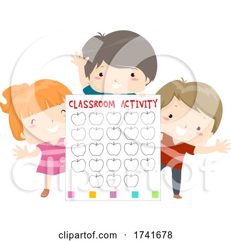 Kids Board Classroom Activity Illustration by BNP Design Studio