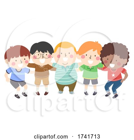 Kids All Boys Group Team Plan Illustration by BNP Design Studio