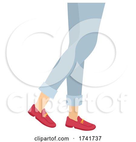 Girl Loafers Shoes Illustration by BNP Design Studio