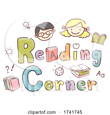 Stickman Kids School Reading Corner Illustration by BNP Design Studio
