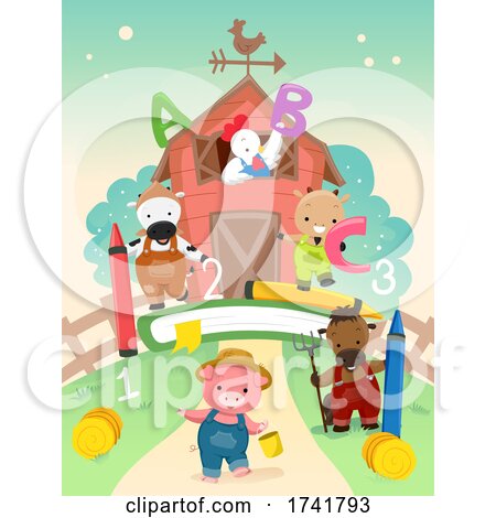 Preschool Animals Farm Theme Illustration by BNP Design Studio